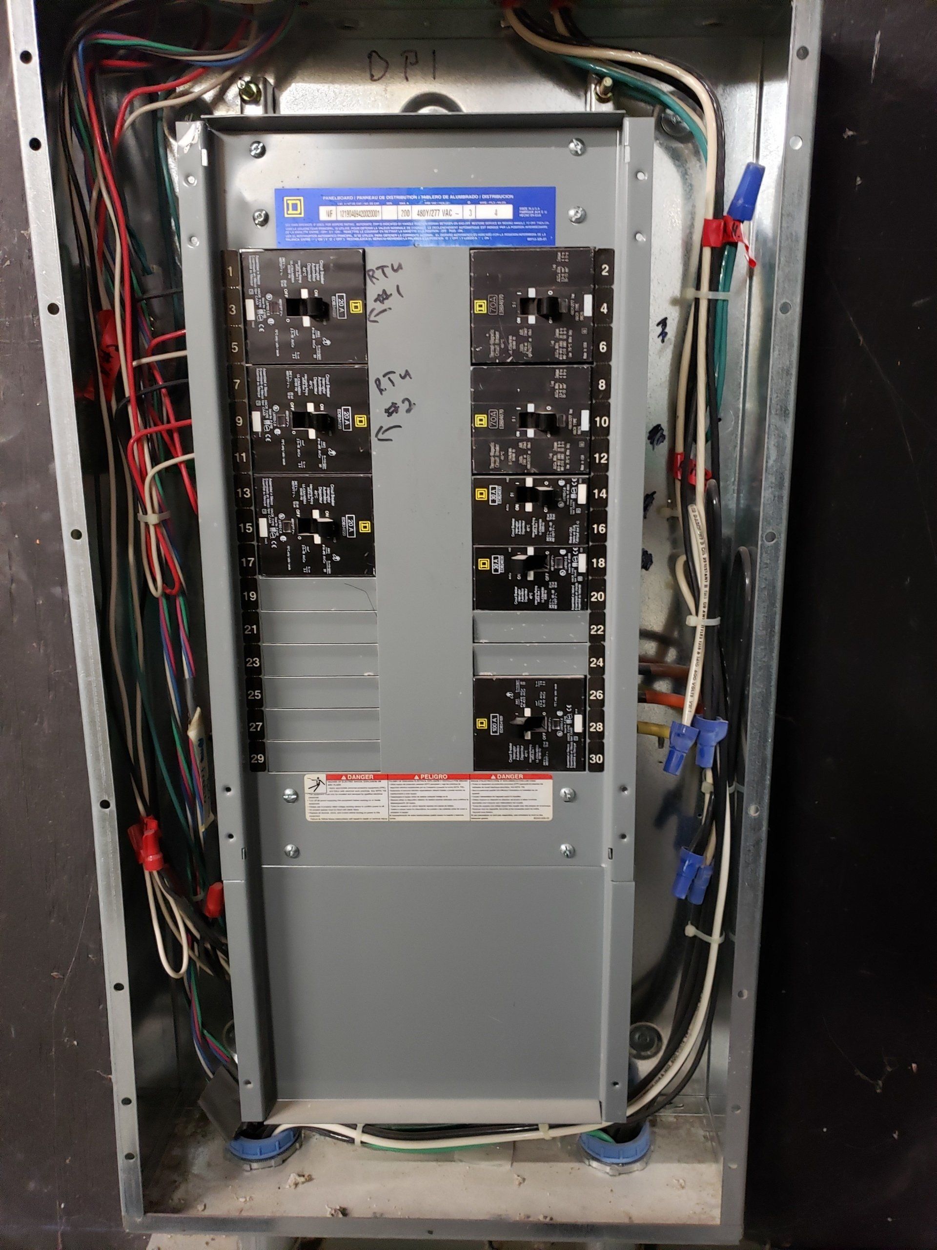 Electric panelboard