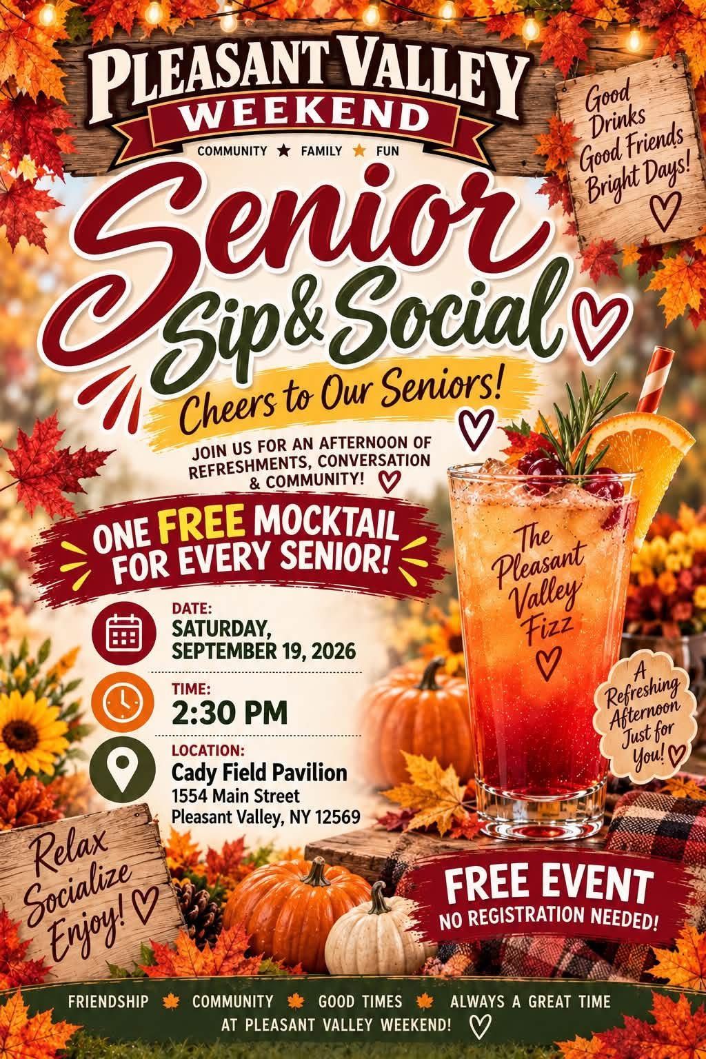 Pleasant Valley Senior Sip and Social