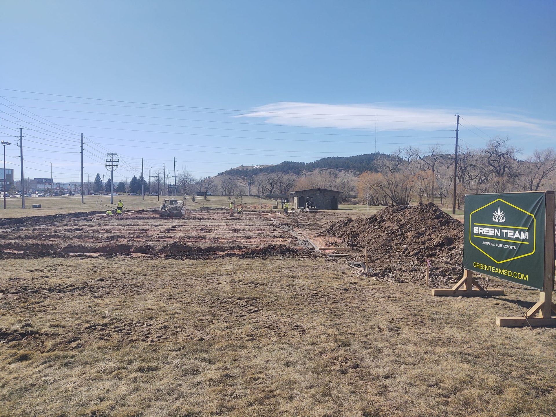 Construction site on a sunny day
