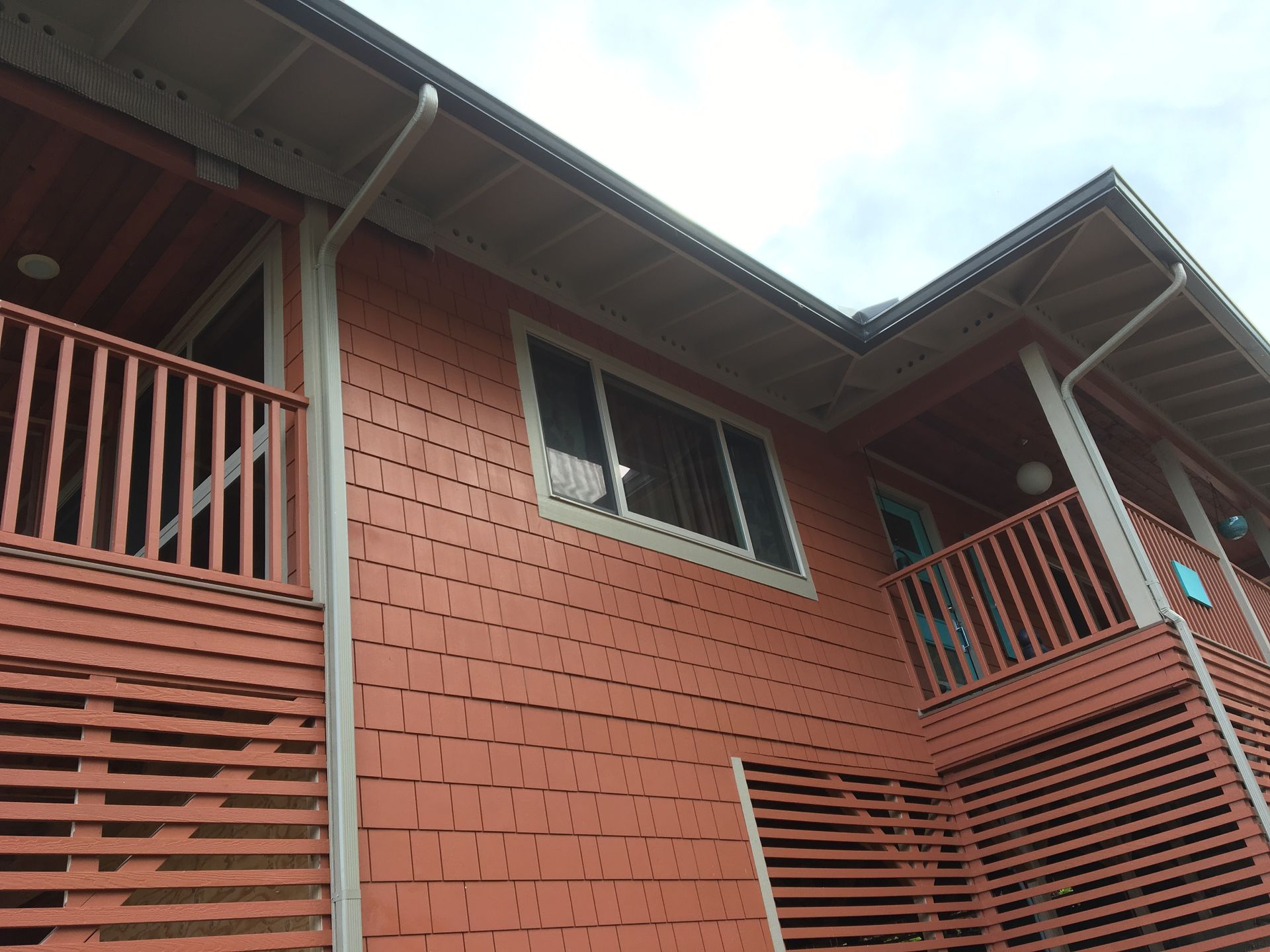 A house with a balcony