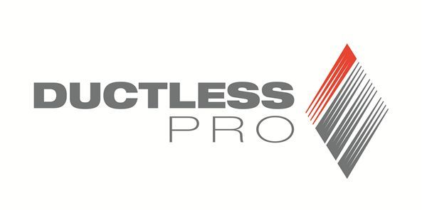 A logo for ductless pro is shown on a white background.