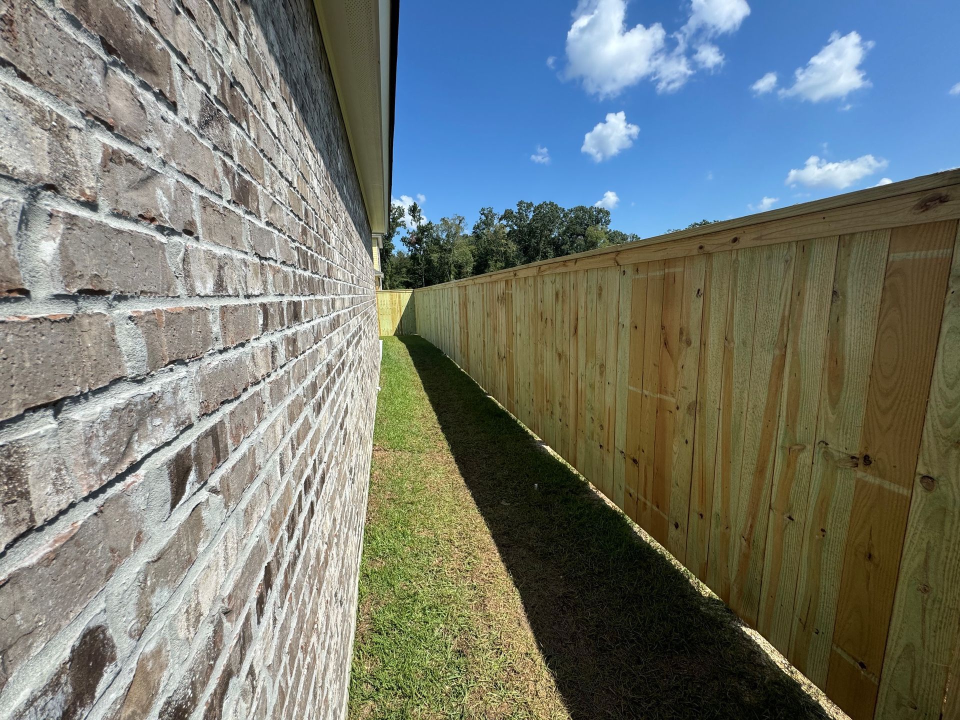 Fence with basketball court