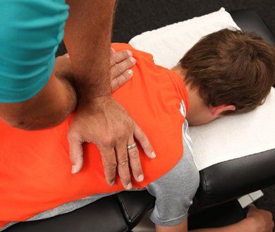 Child chiropractic adjustment