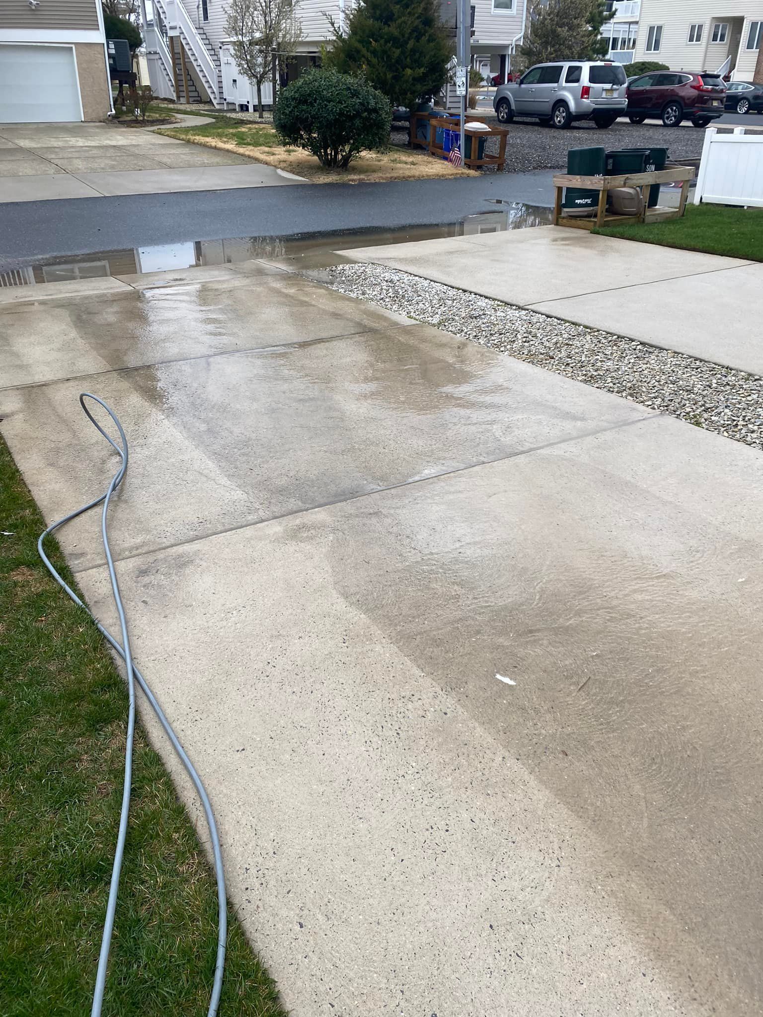Pressure washing
