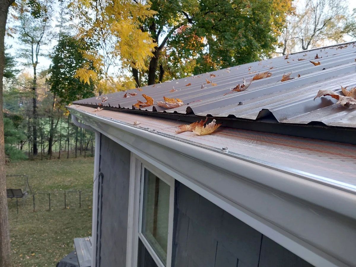 A perfectly installed gutter cover system