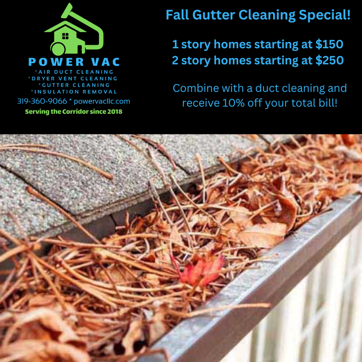 fall gutter cleaning special