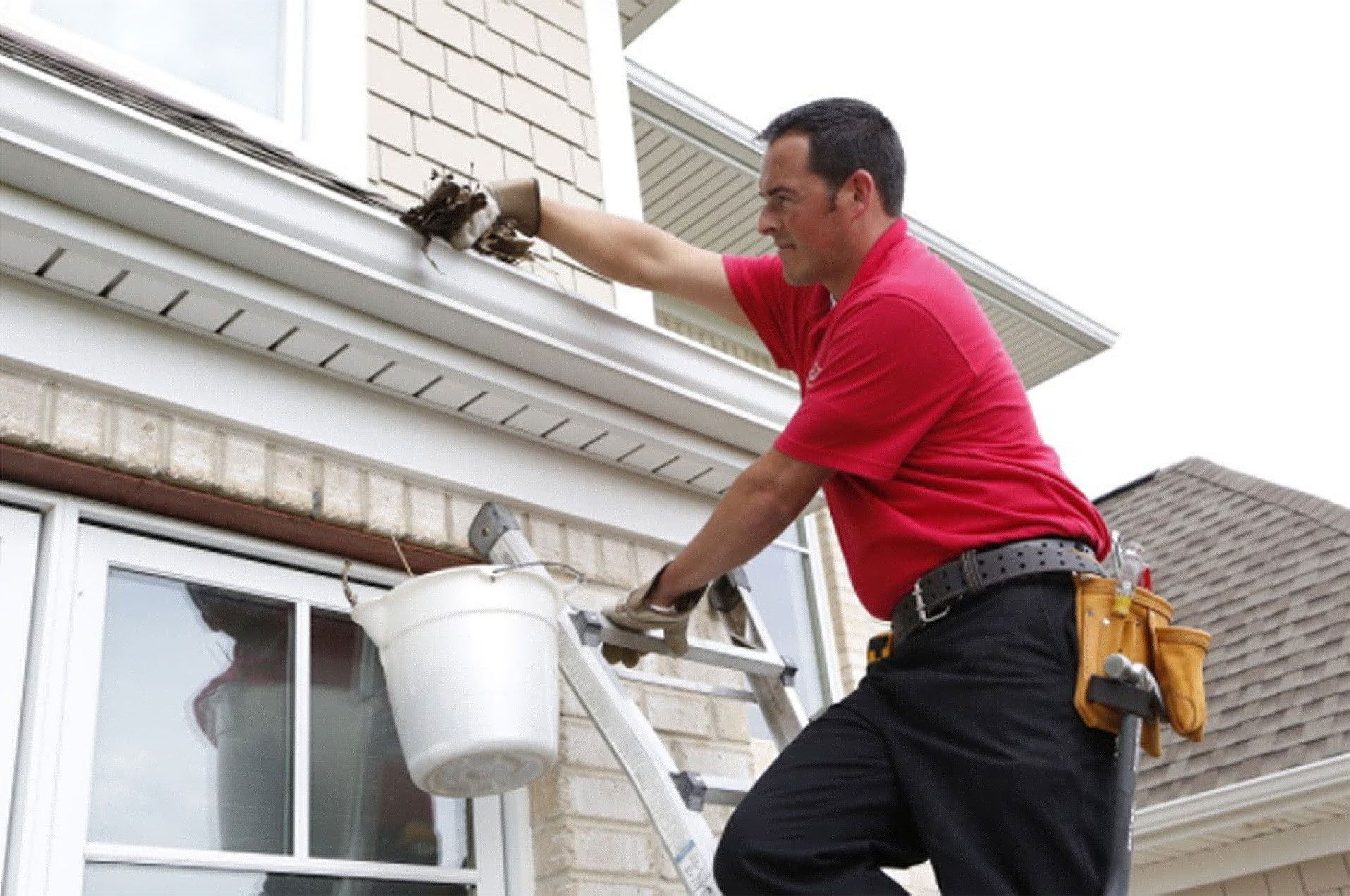 gutter cleaning works