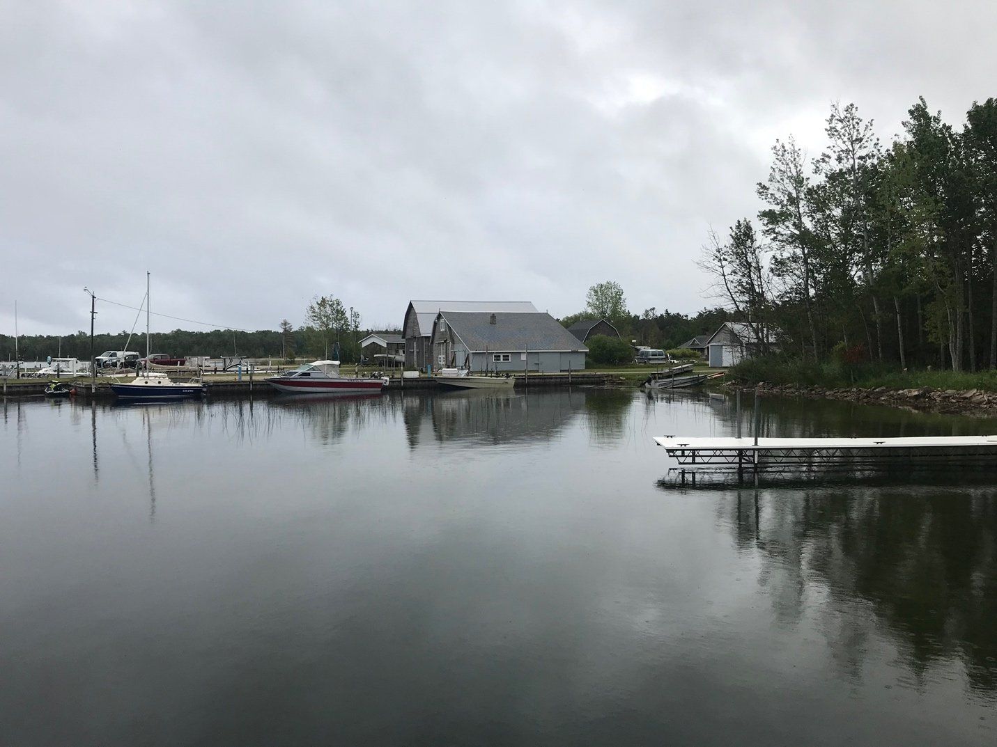 a nice view of small yachts