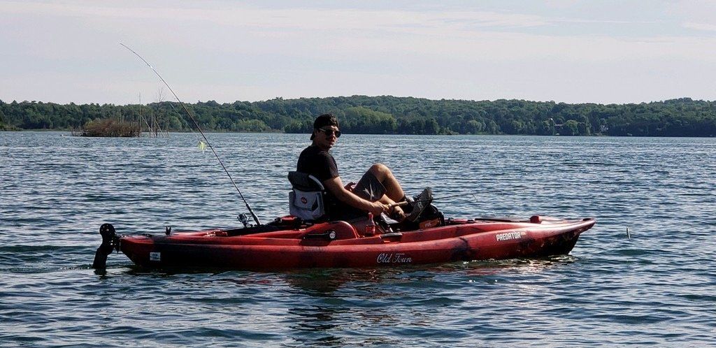 Man on a kayak