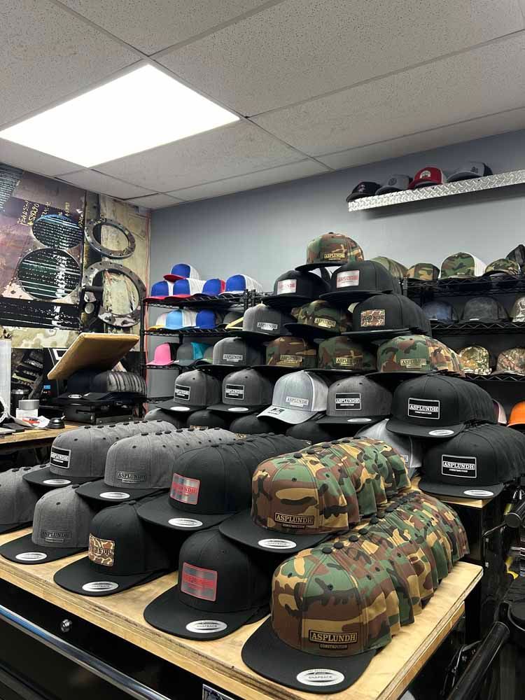 A store filled with lots of hats on display.