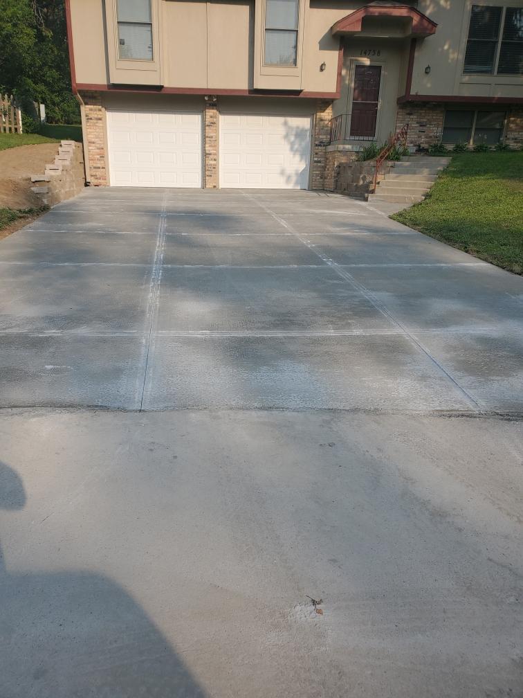 concrete driveway