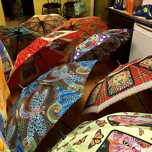 Umbrellas with designs