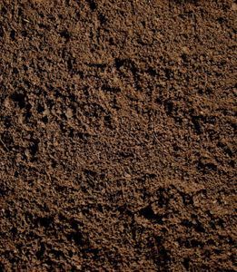 A close up of a pile of brown soil.