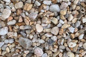There are many different types of rocks in this pile.