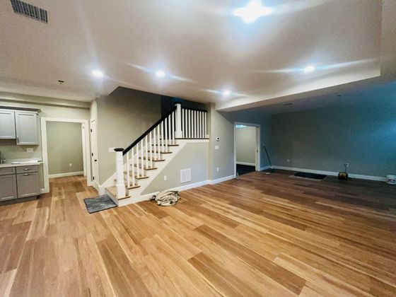 Hardwood flooring installation