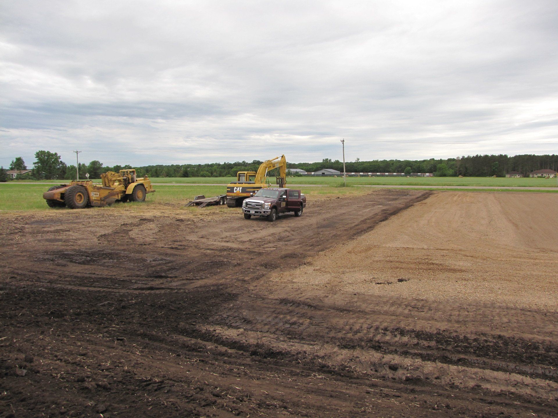 Commercial site grading