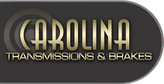 CARLINA Transmissions & Brakes logo in gold and white on a dark oval background