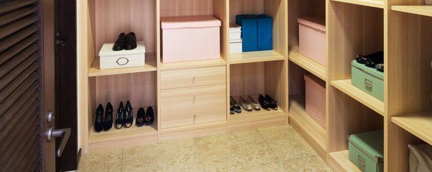 custom shoe organizer and shelves