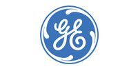 The ge logo is in a blue circle on a white background.
