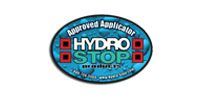 A hydro stop approved applicator sticker on a white background.