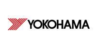 Yokohama logo: red and white chevron shape, black text.