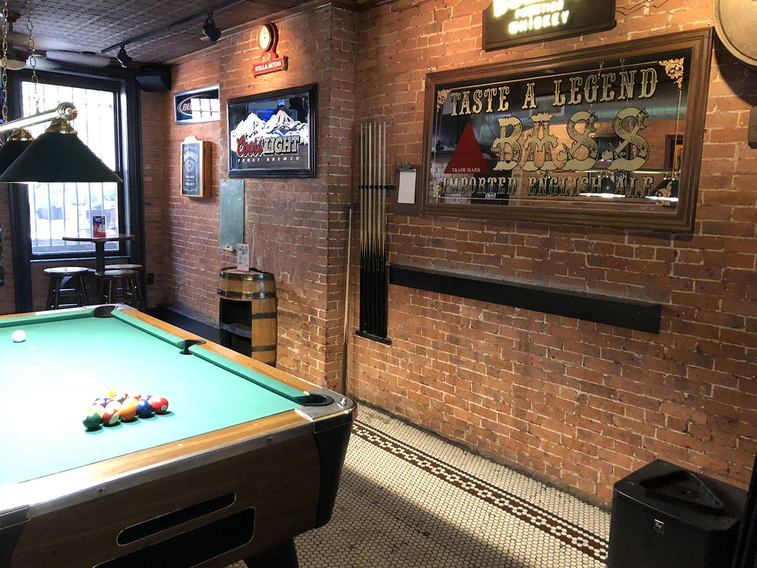 billiards table inside the tavern