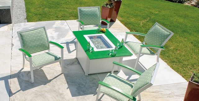telescope furniture outdoor glass table