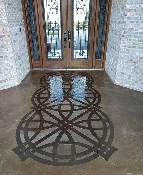 Decorative concrete floor