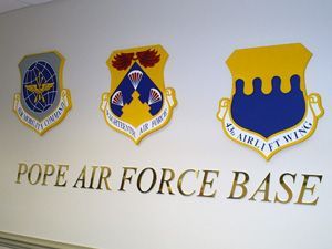 Pope Air Force Base signage