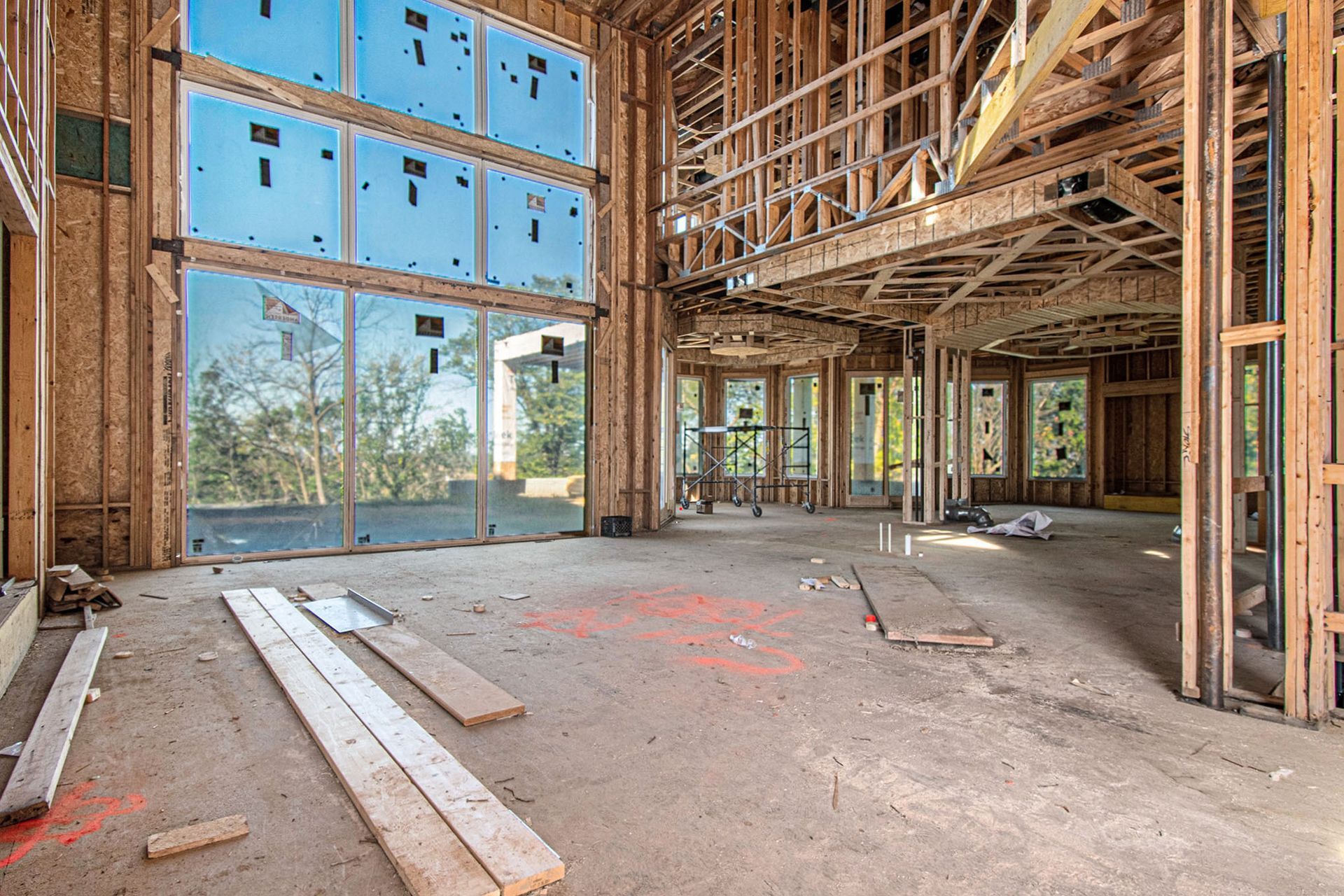 2550 South 224th Plaza interior construction