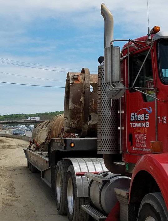 Construction material hauling services