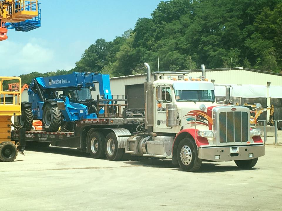 Equipment hauling services