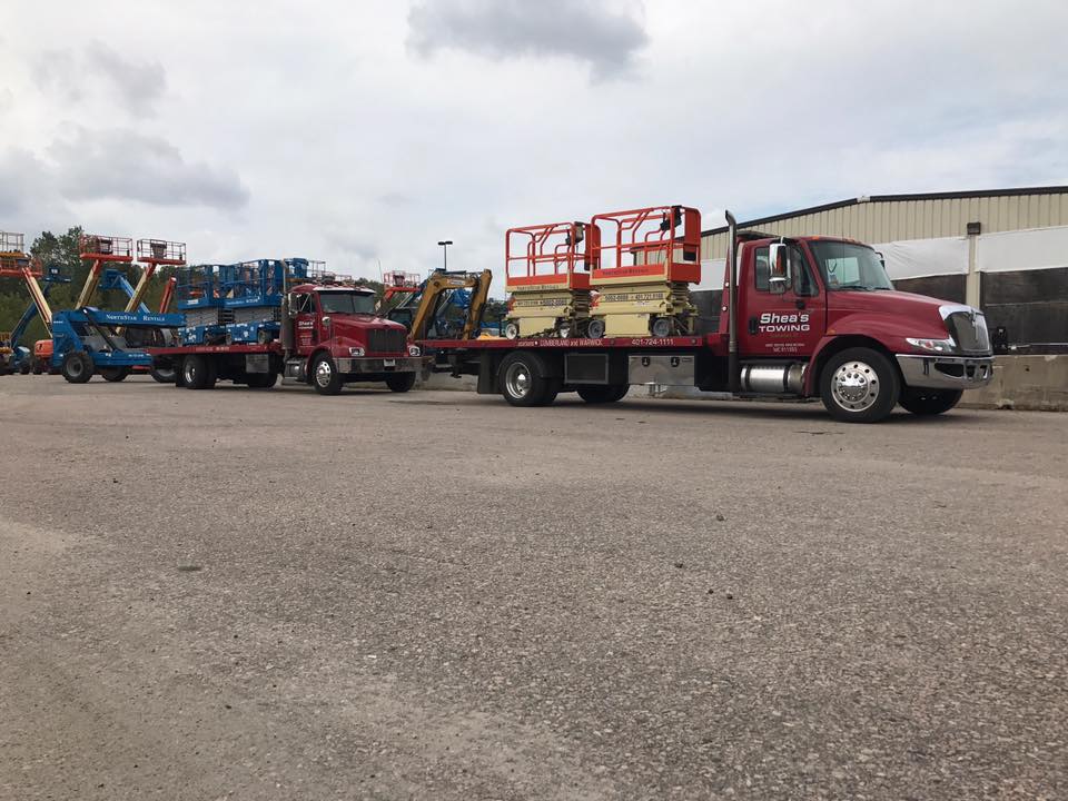 Equipment hauling services