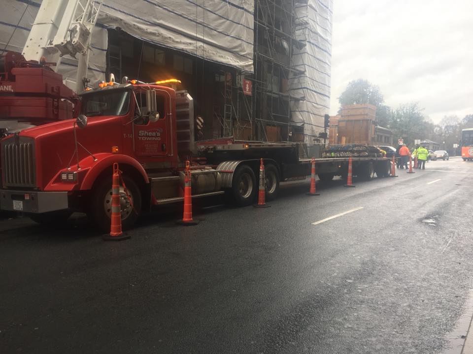 Construction material hauling services