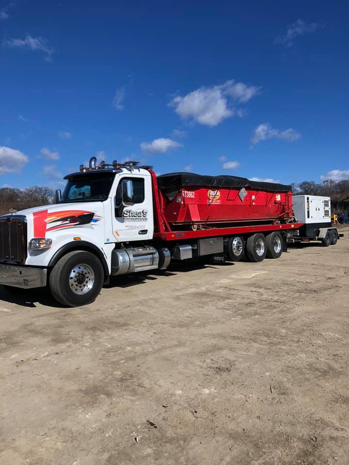 Equipment hauling services