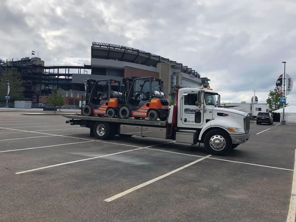 Equipment hauling services