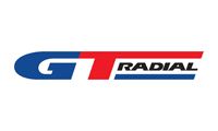GT Radial logo in blue, red, and black text on a white background