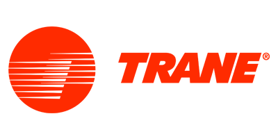 The Trane logo: a red circle with a stylized 