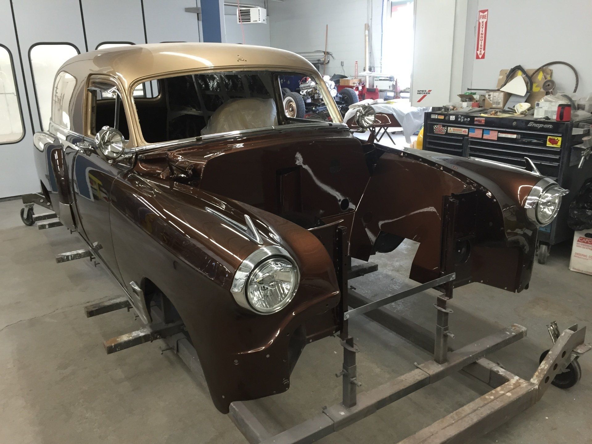 Brown and gold Chevy