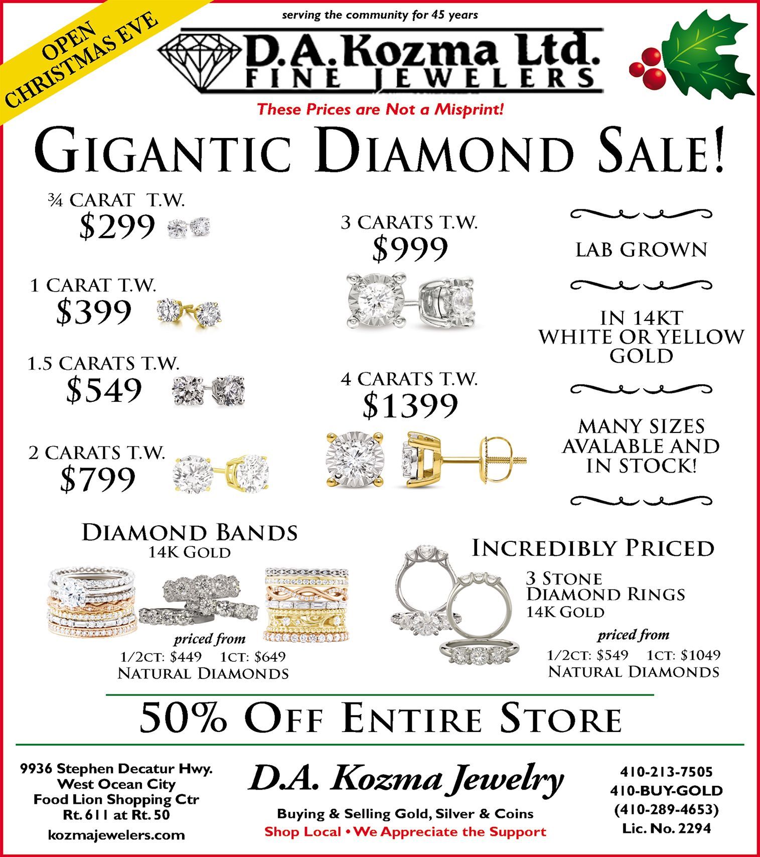 Diamond Sale Specials flyer