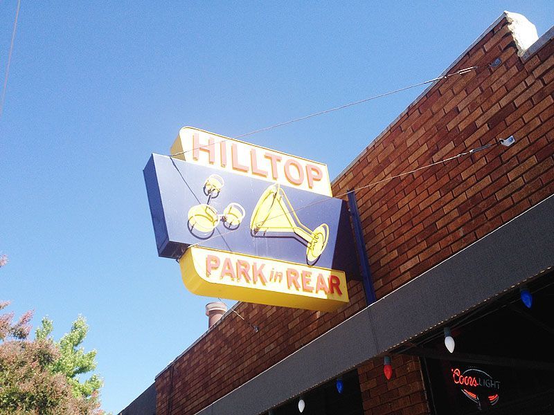 Hilltop Tavern Sign