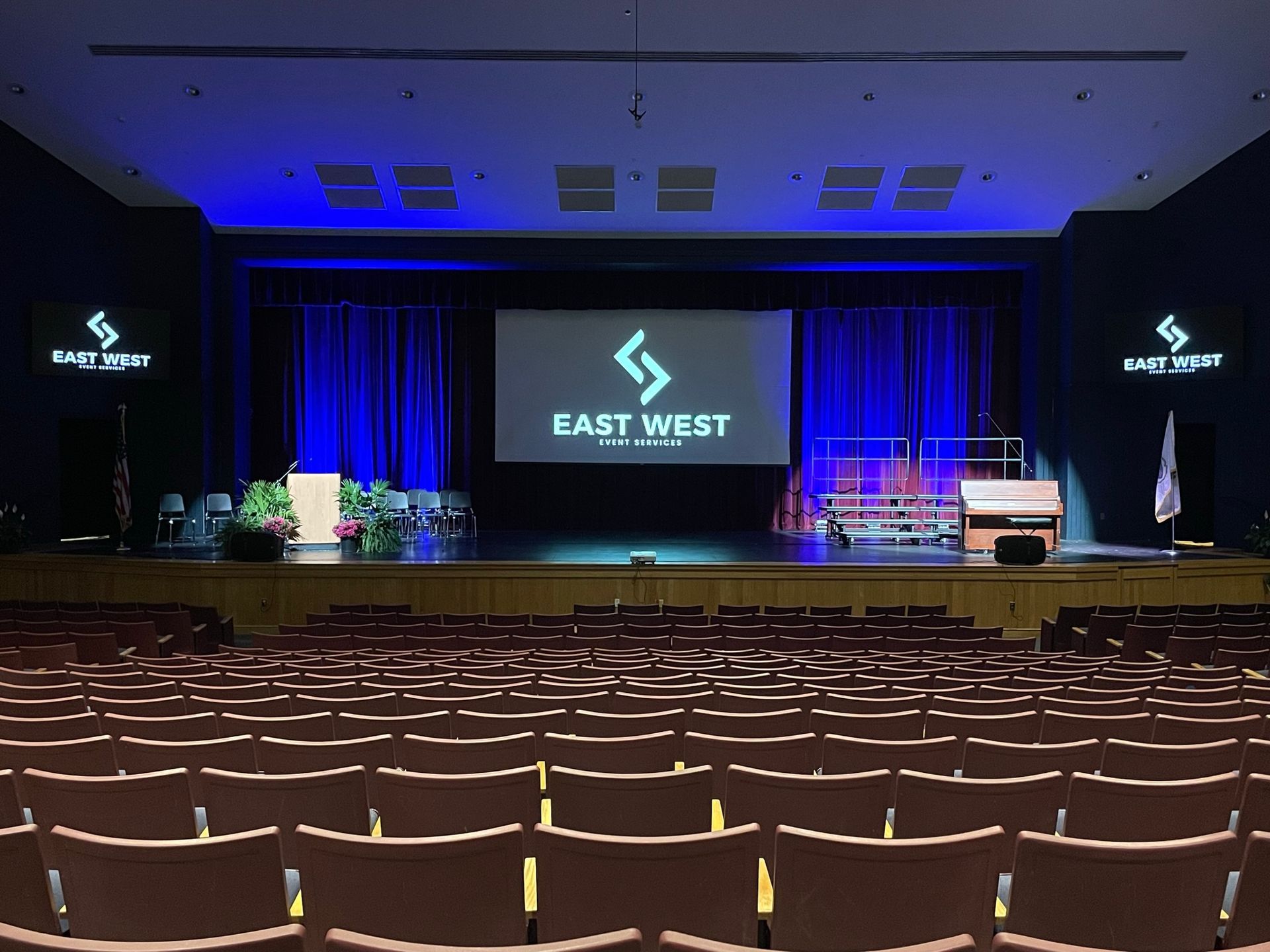 Auditorium stage with 