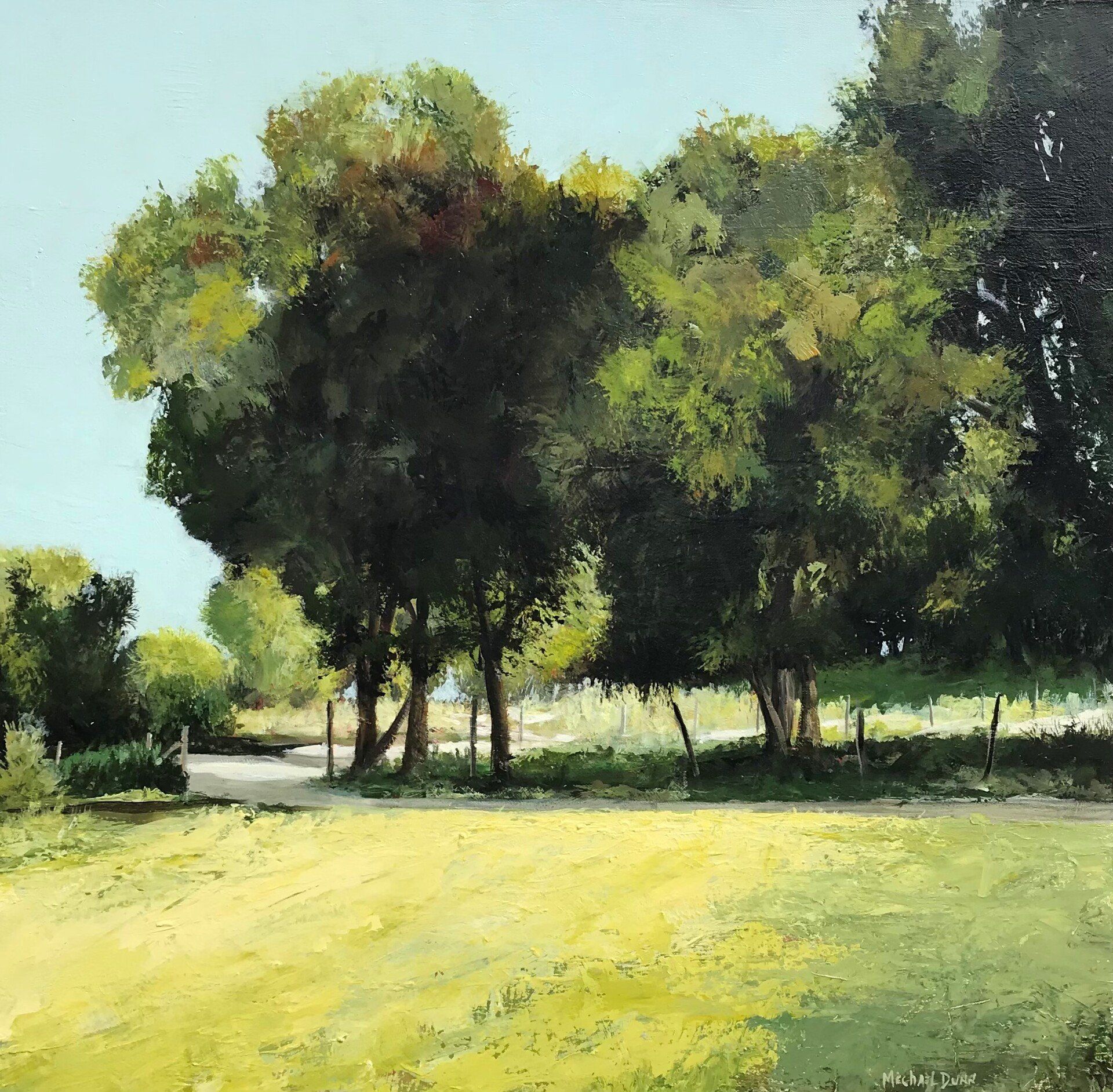 acrylic painting - leaving the property