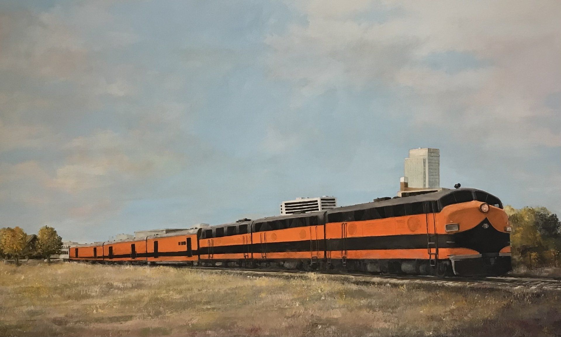 train painting