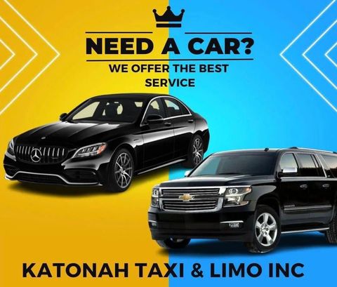 An advertisement for Katonah Taxi and Limo Inc.