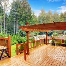 House wooden deck