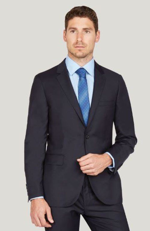 Suits with Blue necktie