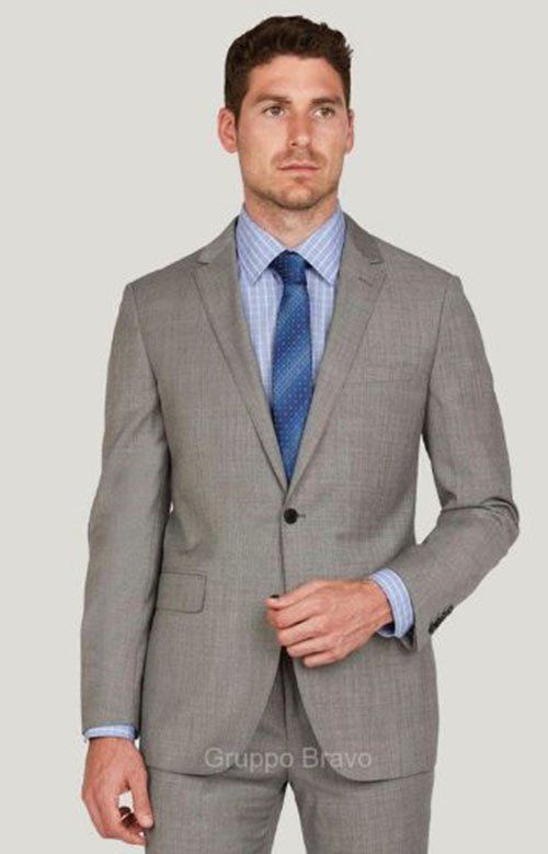 light brown suit