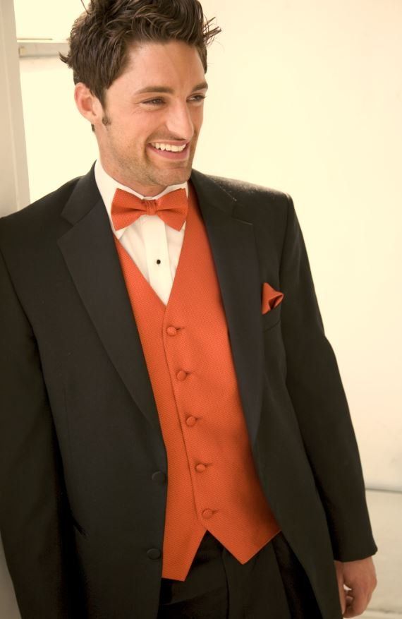 orange necktie