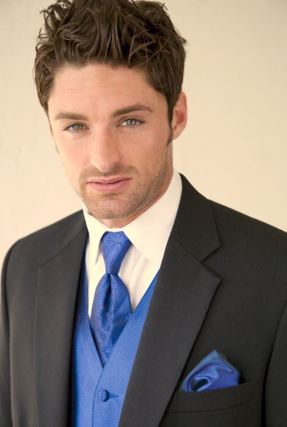 blue necktie